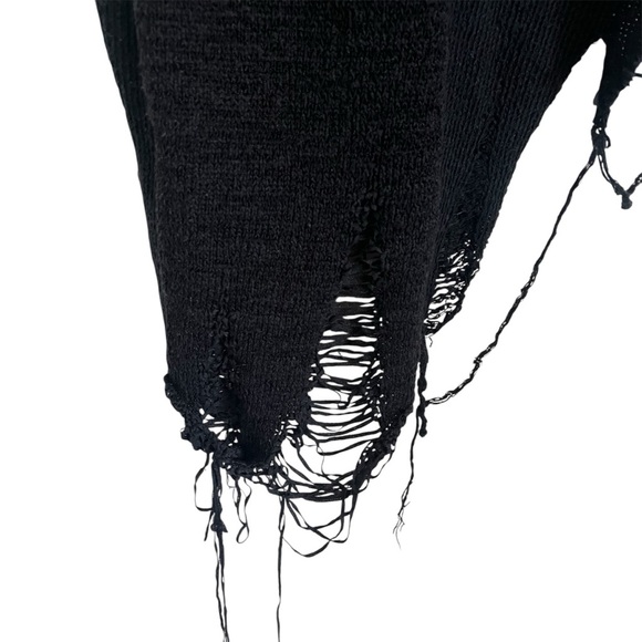 ALEKSANDR MANAMIS Distressed Ladder Knit Asymmetrical Tank Top - Picture 5 of 13